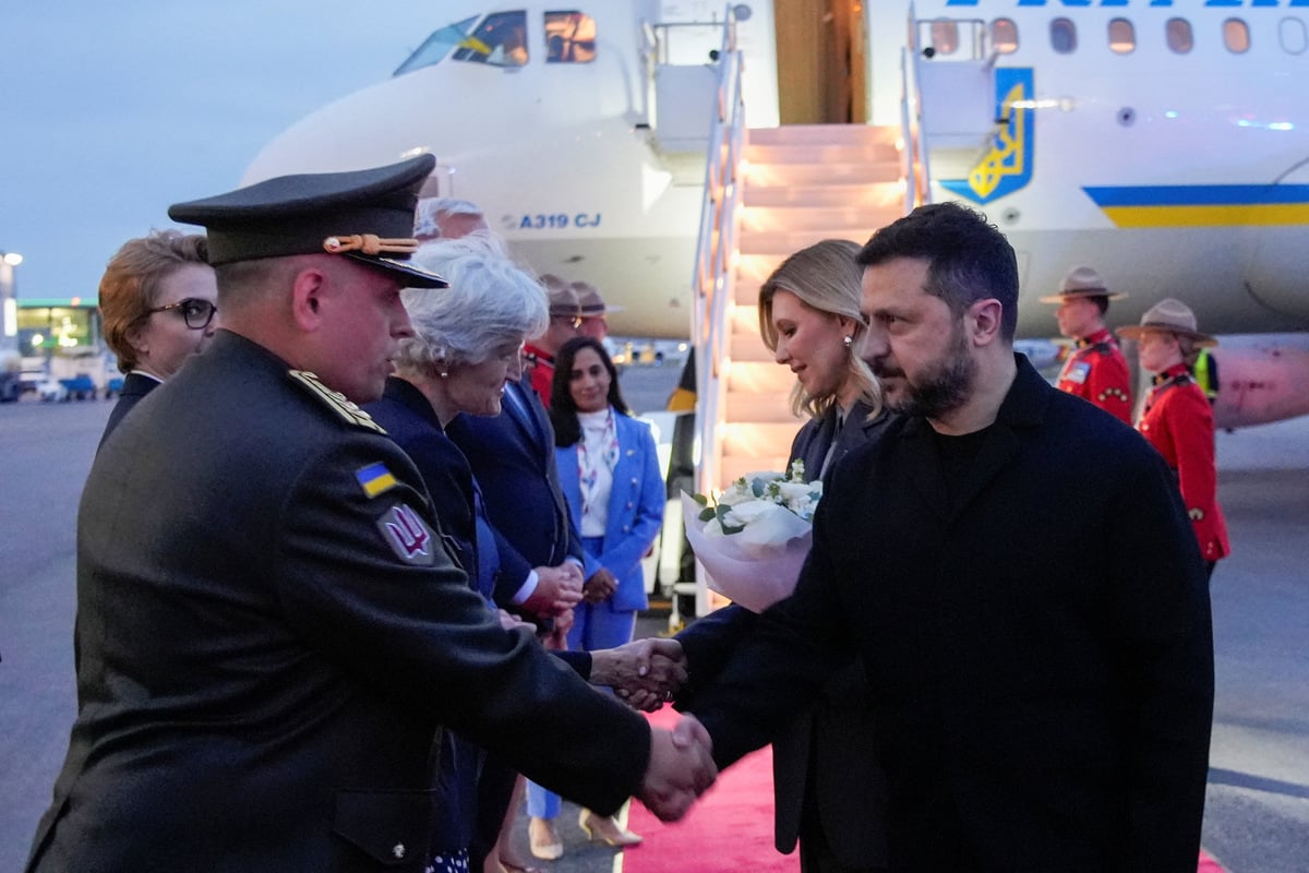 Ukraine's Zelensky arrives in Canada for talks on defense, energy cooperation, and more
