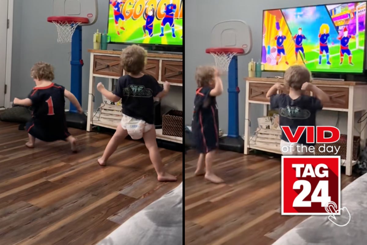 Viral Video of the Day for August 8, 2026: 3-year-olds flawlessly nail this "Waka Waka" dance routine