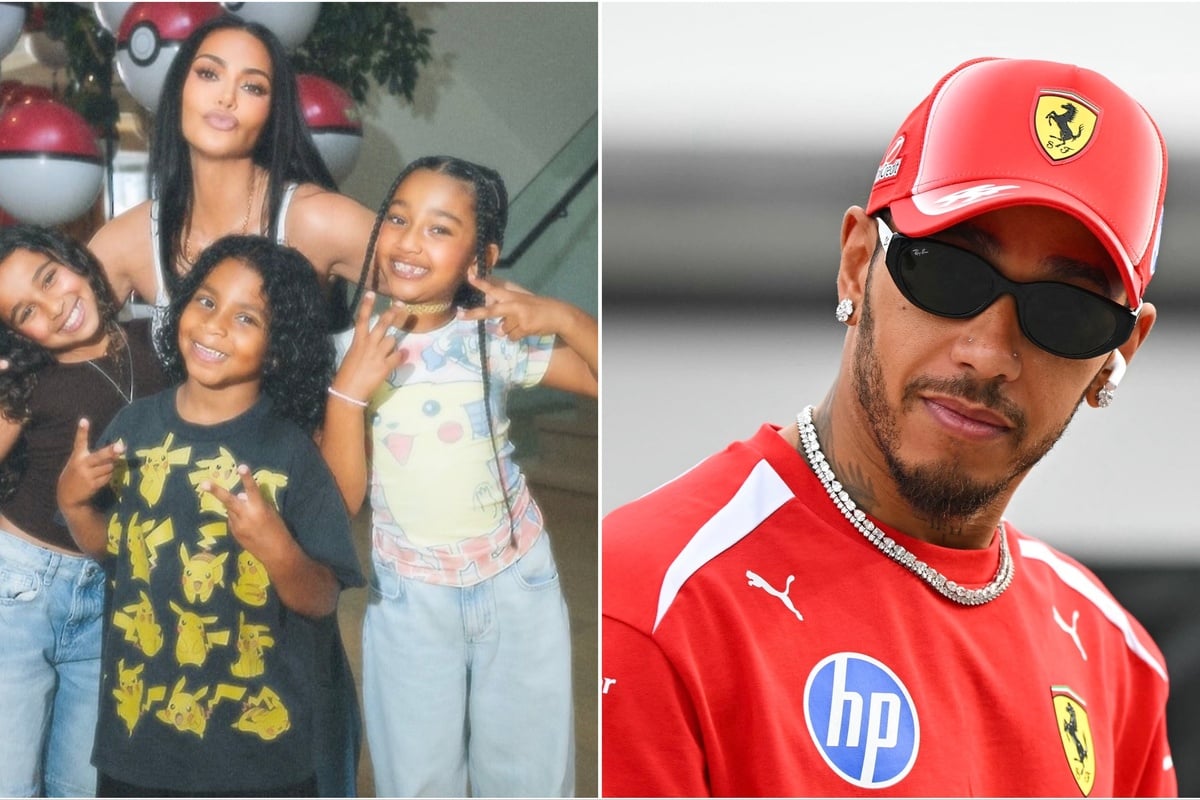 Lewis Hamilton shares rare insight into his bond with Kim Kardashian's kids