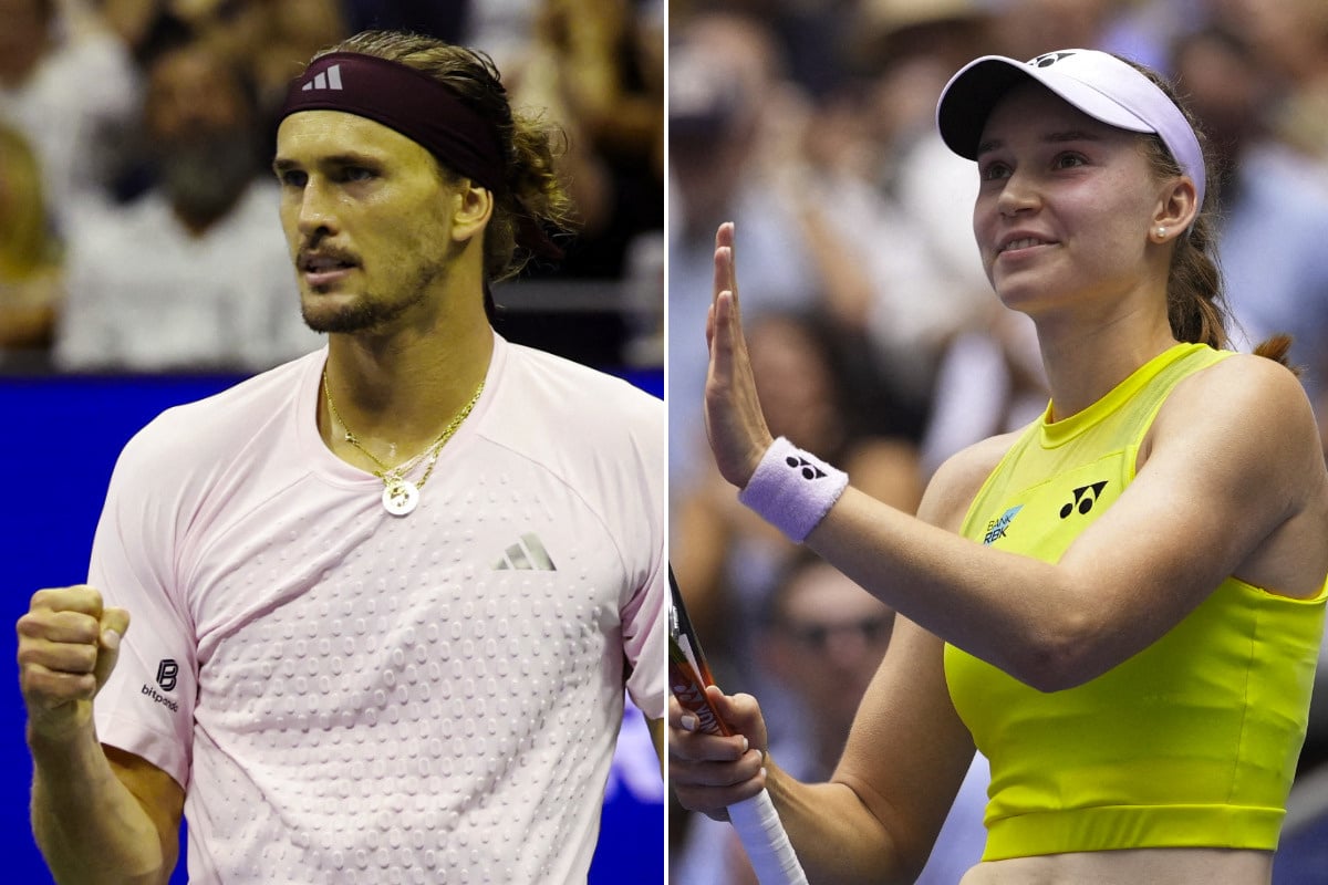 US Open: Rybakina books semi against Gauff as Zverev rolls through
