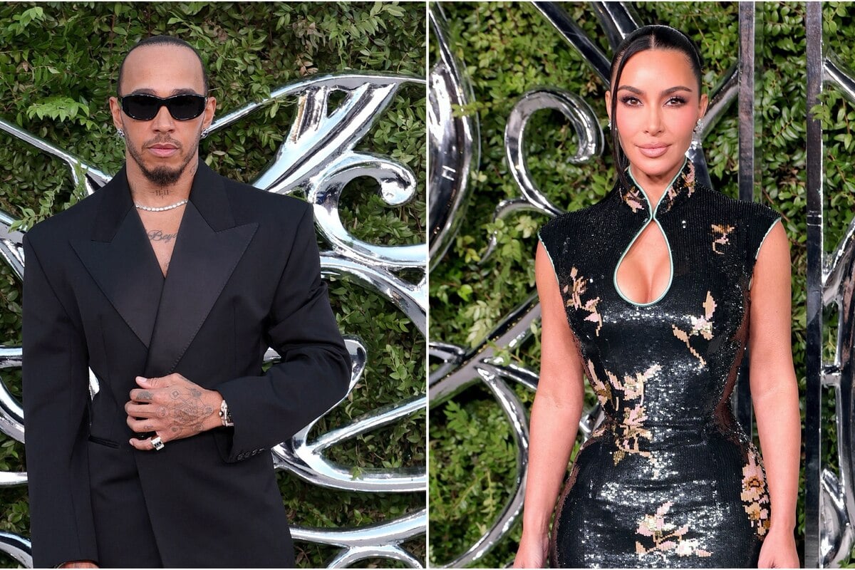 Kim Kardashian, Lewis Hamilton sizzle with style in matching 'fits as family rumors fly