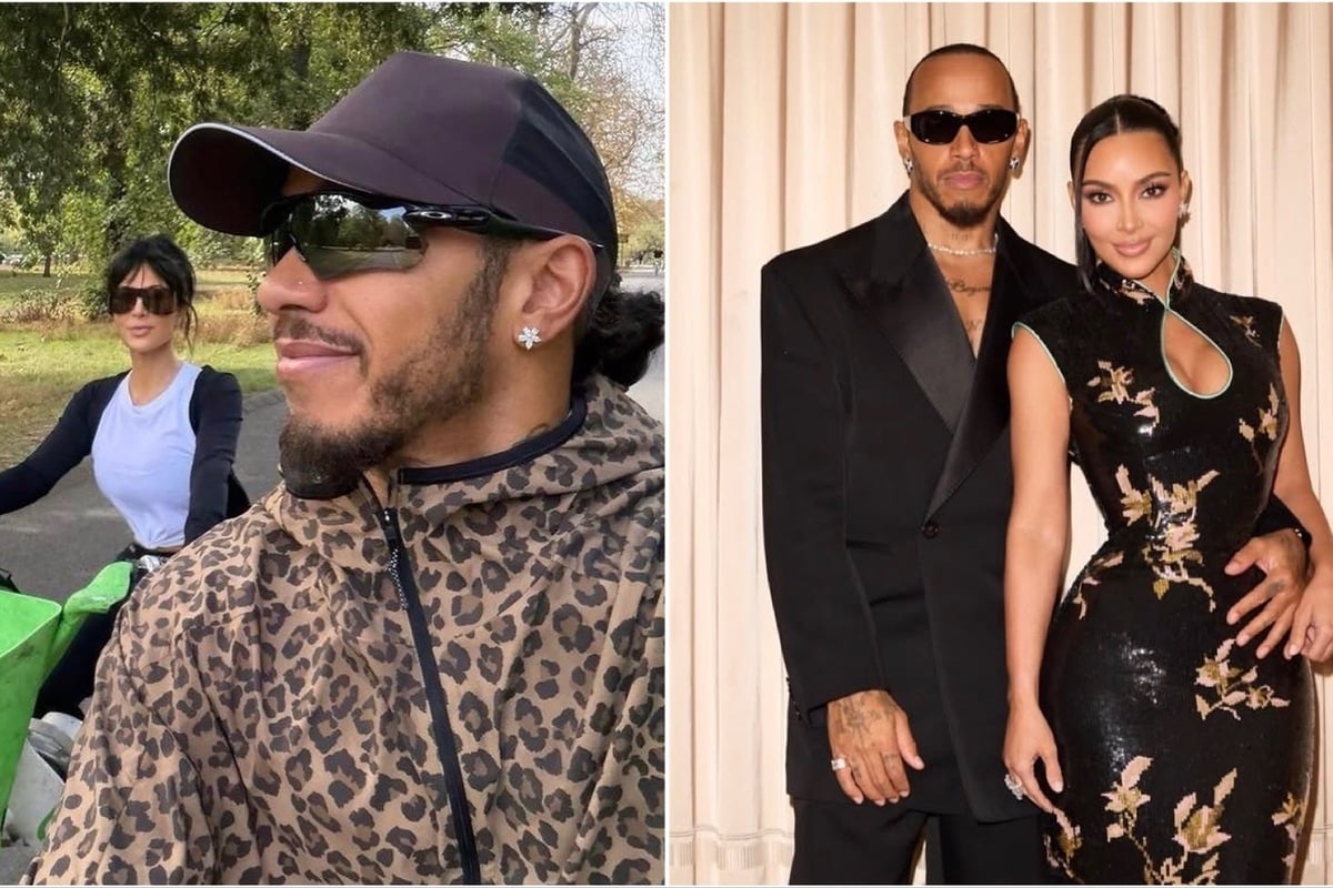 Kim Kardashian and Lewis Hamilton flaunt their romance in new pics: "Bit of this, bit of that"