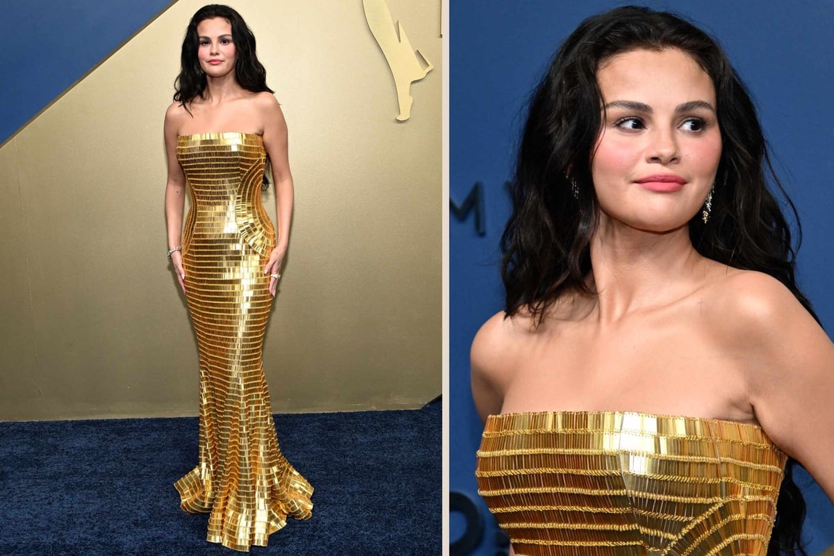 Selena Gomez's golden mirrorball Emmys look has everyone talking!