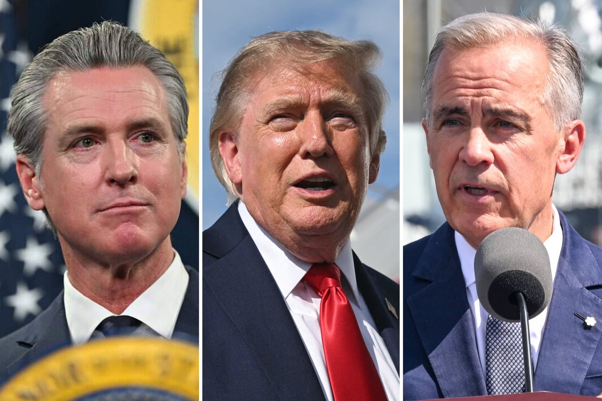 Newsom says he's "absolutely" convinced "T-Rex" Trump will restart Canada trade talks