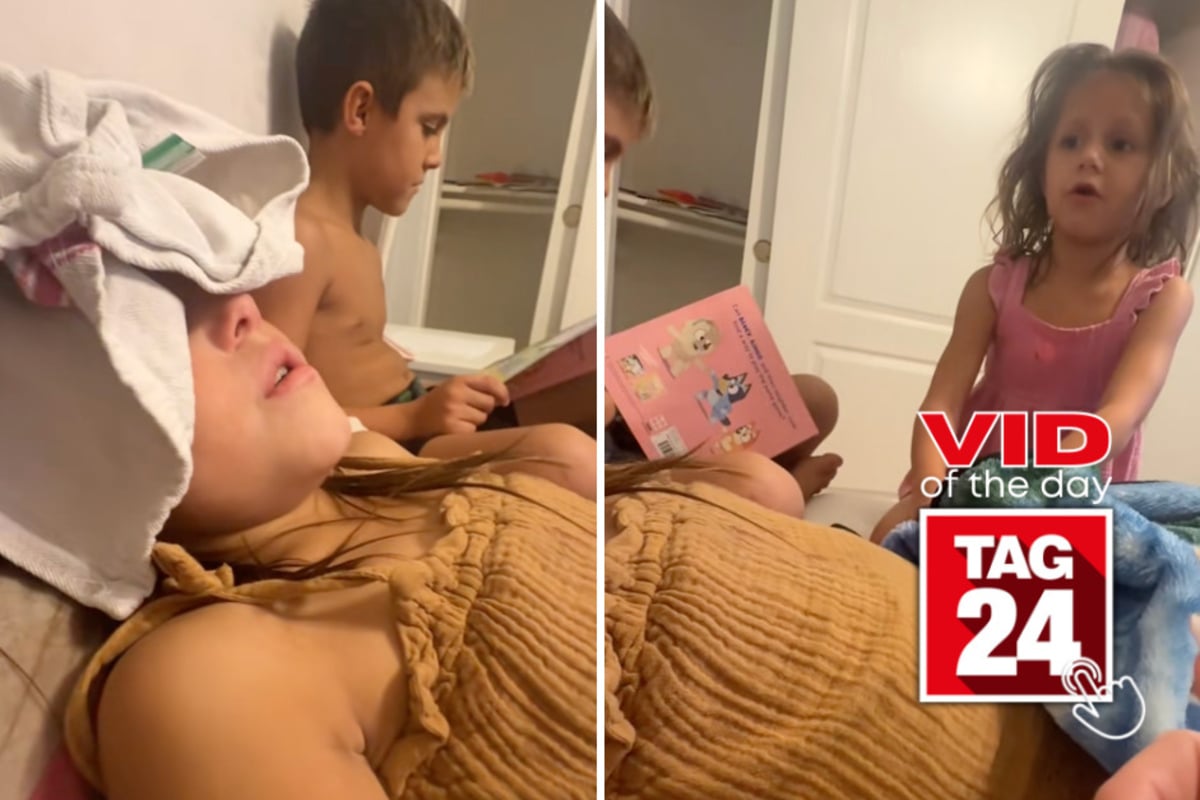 Viral Video of the Day for August 24, 2026: Little girl's first headache sparks hilariously dramatic family reaction