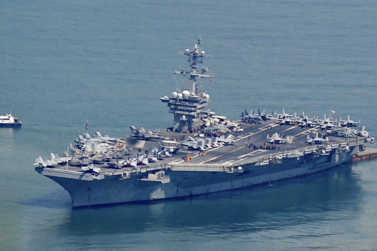 New aircraft carrier arrives in Middle East to relieve beleaguered USS Abraham Lincoln
