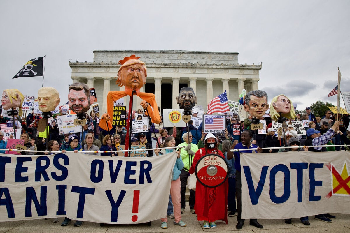 Nationwide "No Kings" protests seek massive early voting turnout to defeat Trump