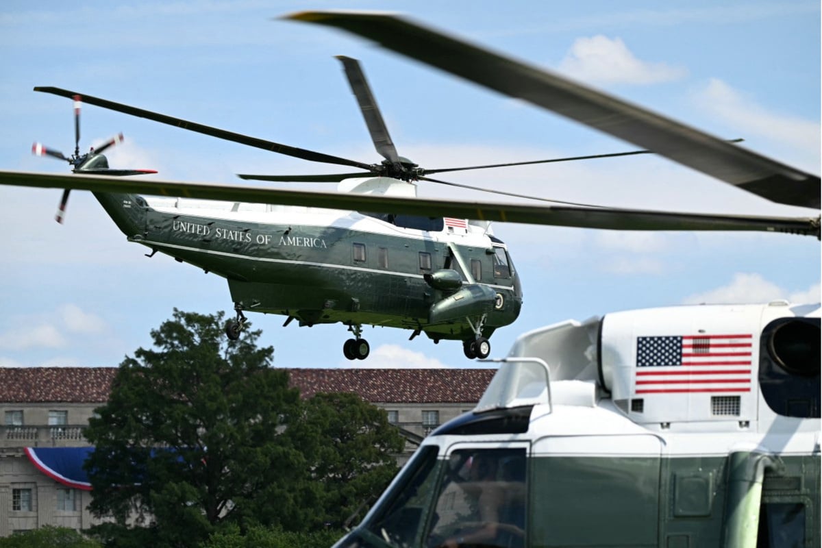 Trump orders White House helipad project to be redone due to "noticeable slope"