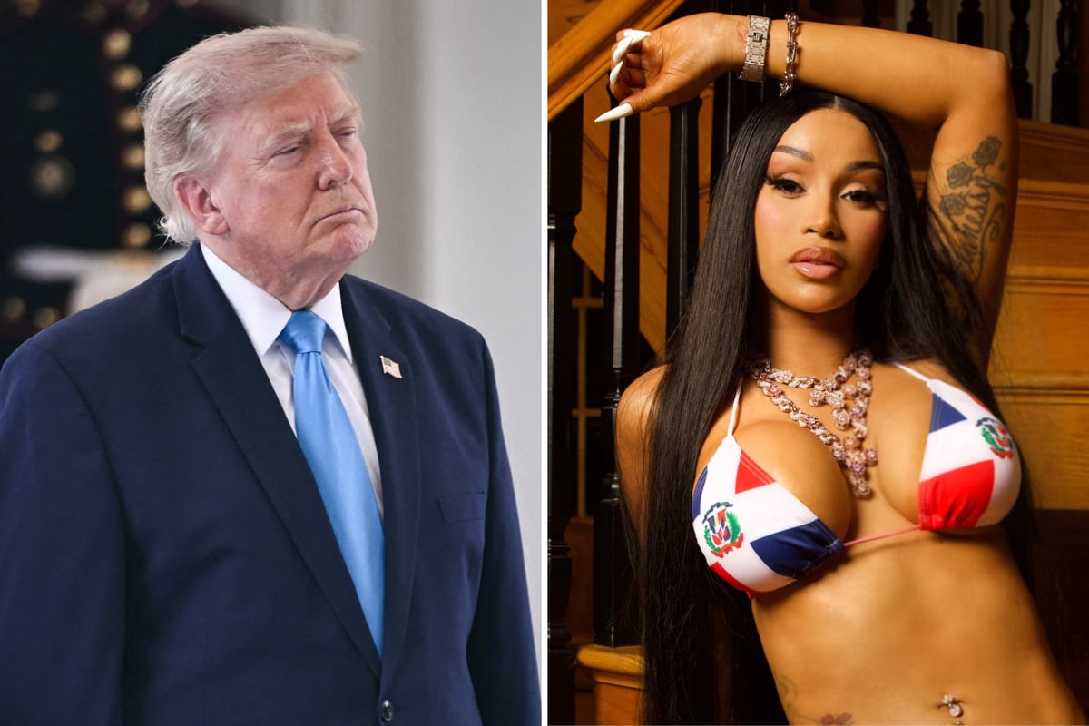 Cardi B takes aim at Donald Trump in fiery new song: "F**k him"