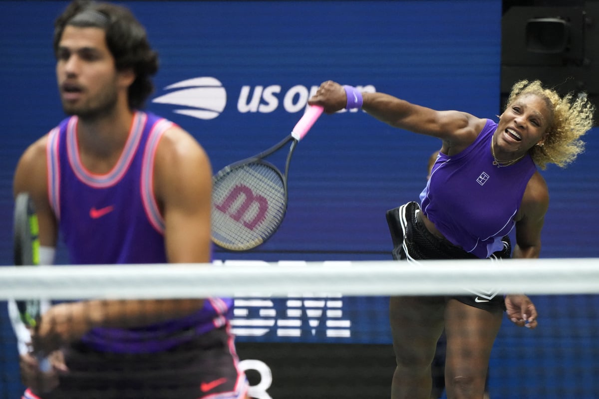 US Open: Serena Williams and Carlos Alcaraz fall in mixed doubles quarter-finals