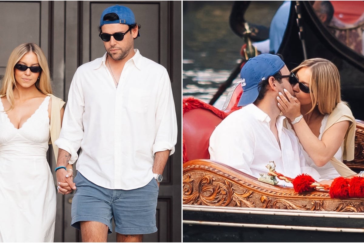 Sydney Sweeney and Scooter Braun pack on the PDA during romantic Venice date