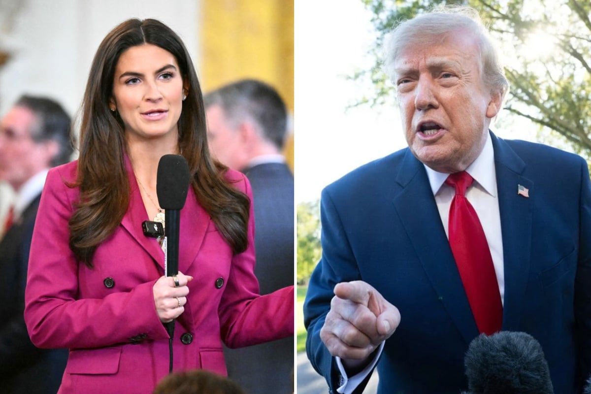 Trump rages at CNN's Kaitlan Collins for pressing him on Russia sanctions: "You're a dummy!"