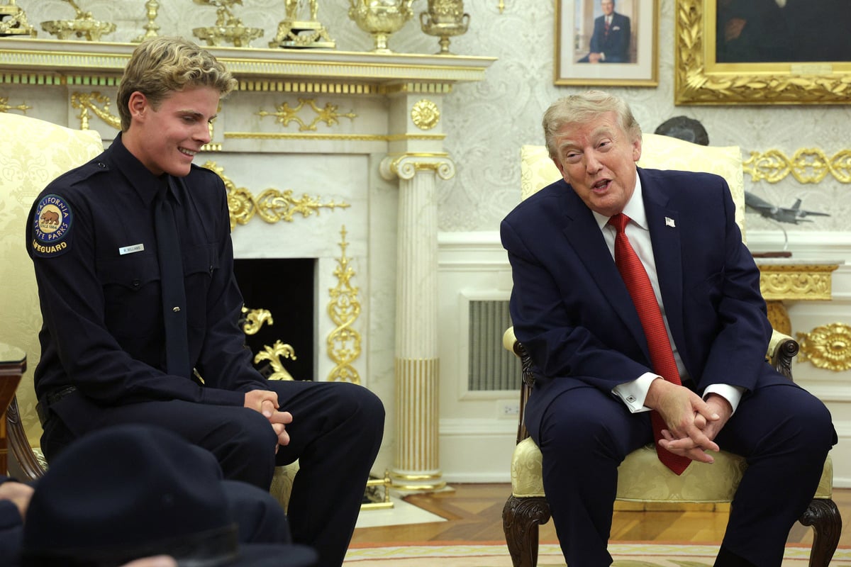 Trump tells boy rescued by lifeguard he'd have let him drown: "You're lucky I wasn't on the service that day!"