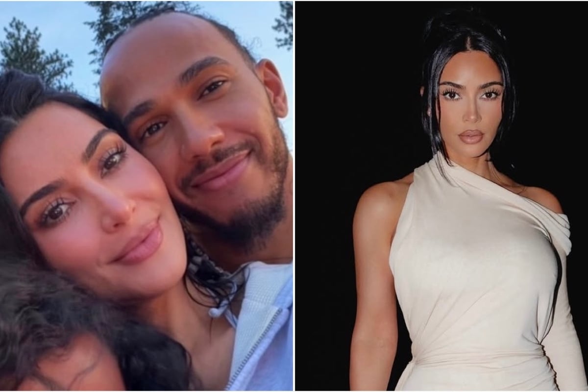 Kim Kardashian is "leaning" on Lewis Hamilton after grandma's death as romance gets serious!