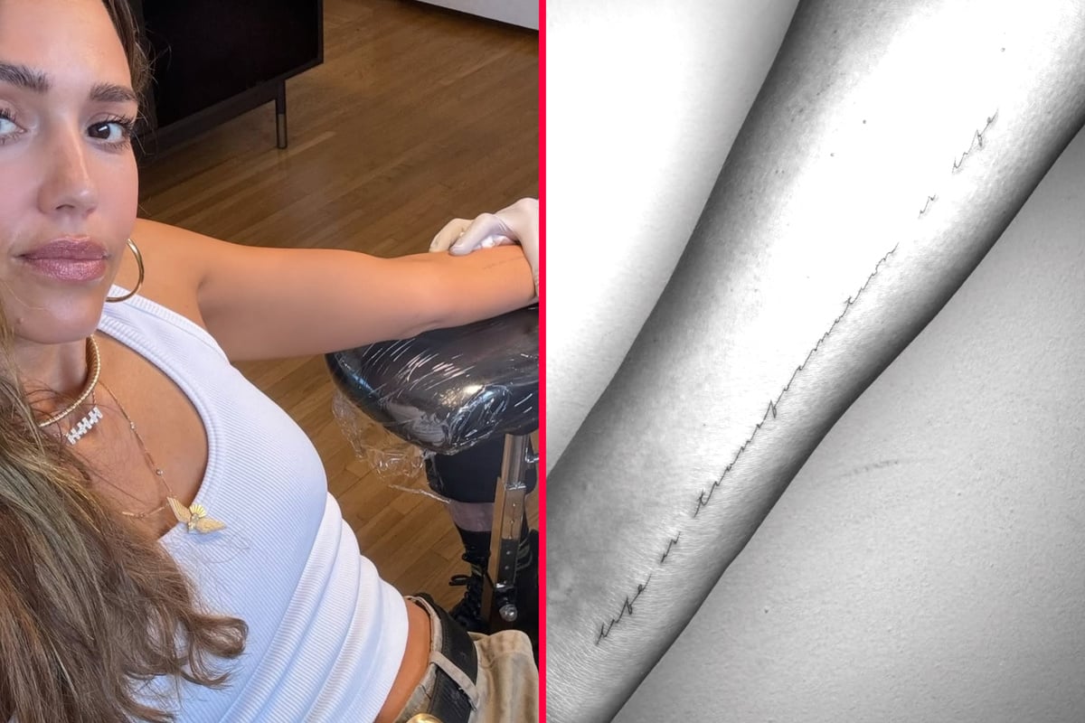 Jessica Alba debuts cryptic tattoo after split from Cash Warren