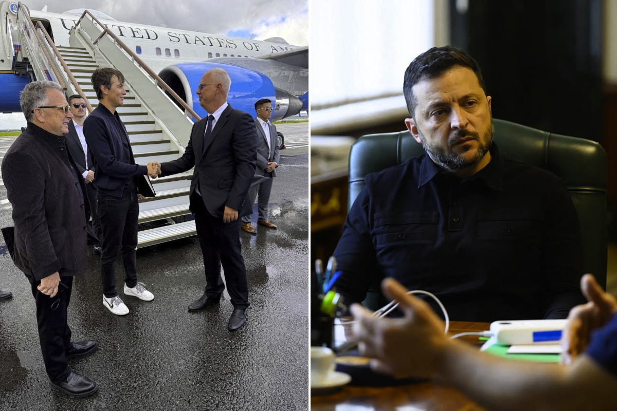 Russia hits Kyiv airports as Trump peace envoys awaited