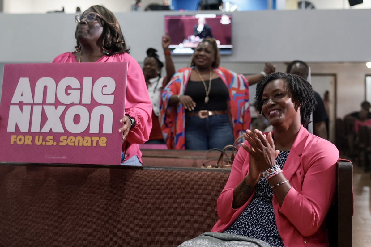 Democratic socialist Angie Nixon wins nomination for Senate in Florida in stunning victory