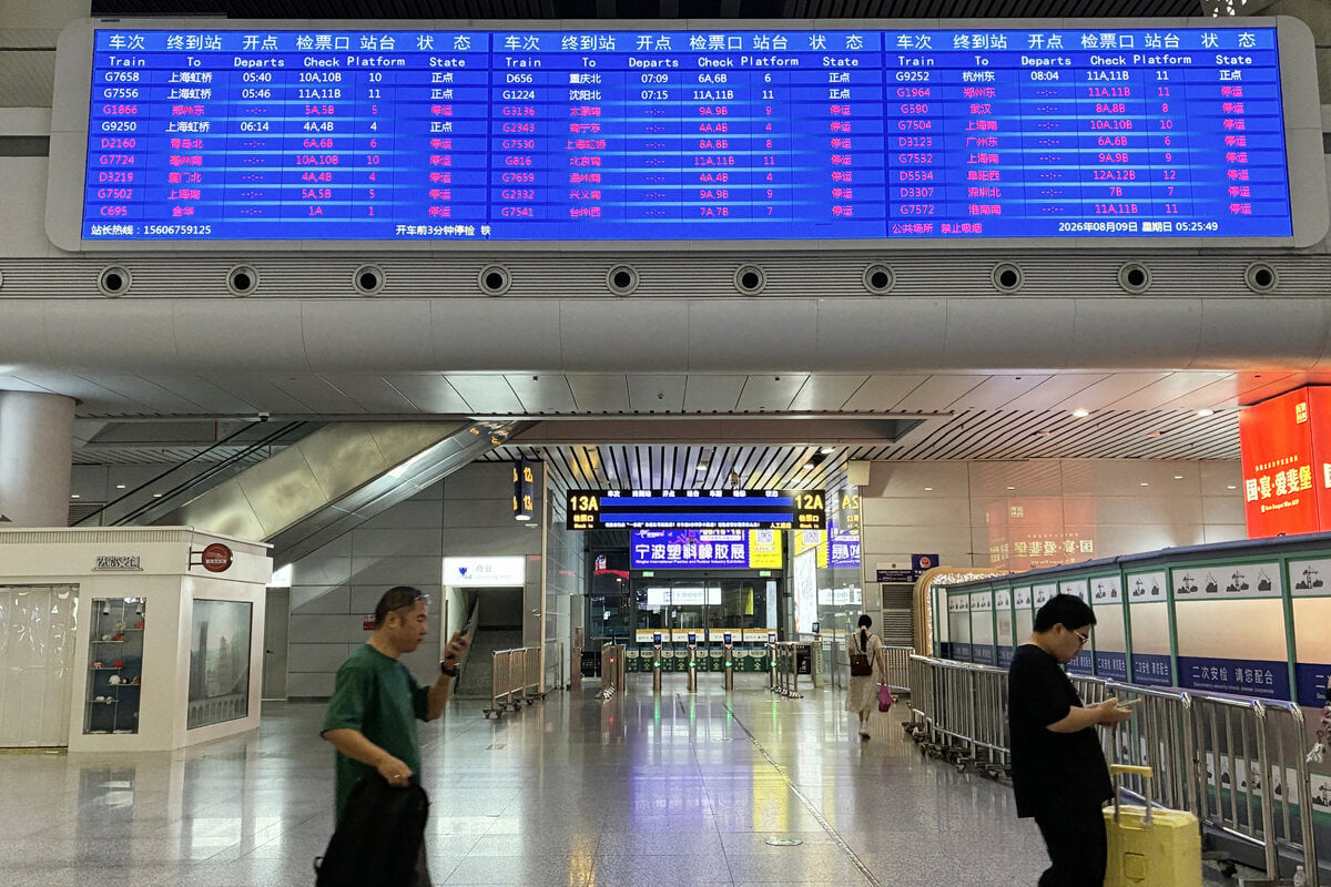 Massive typhoon slams into China's east coast after mass evacuations and flight cancellations