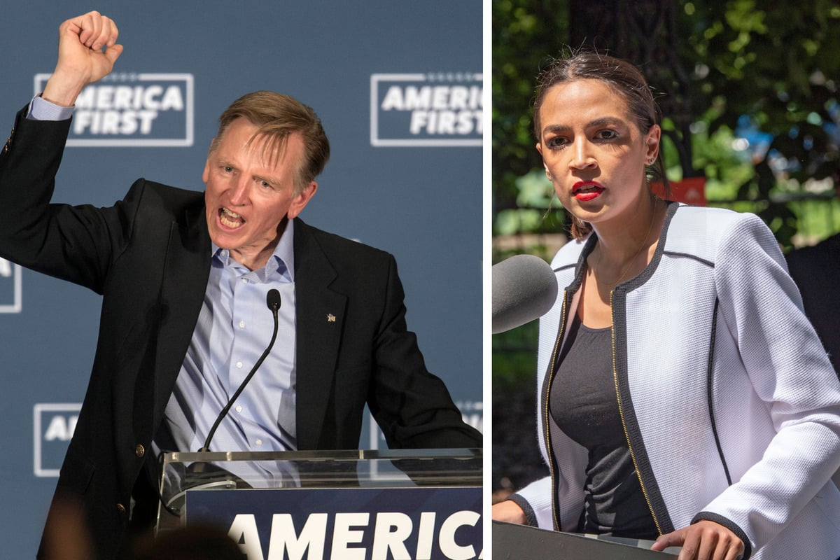 Republican congressman shares anime video of himself attacking migrants and killing AOC