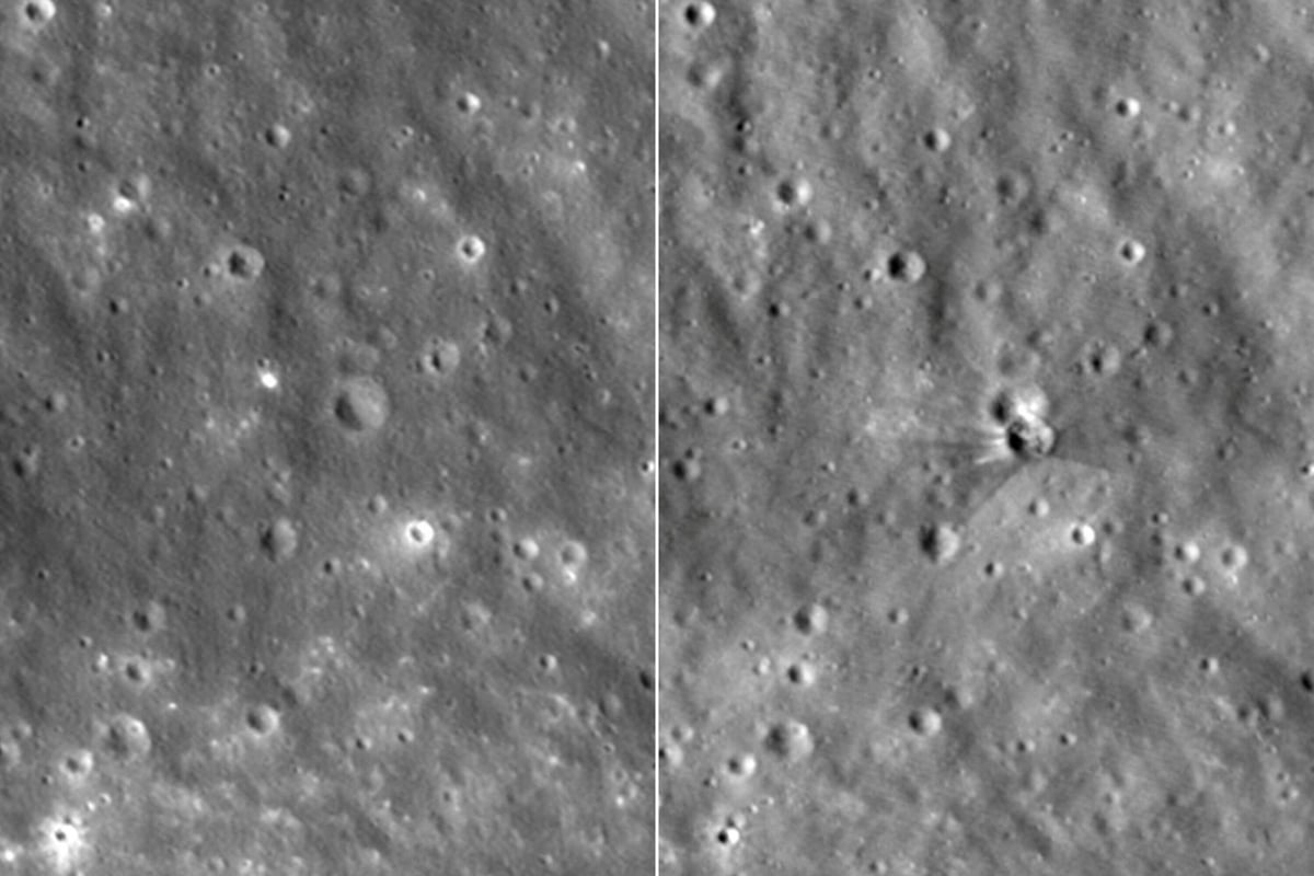 NASA before-and-after pics reveal new Moon crater left by SpaceX crash – how big is it?