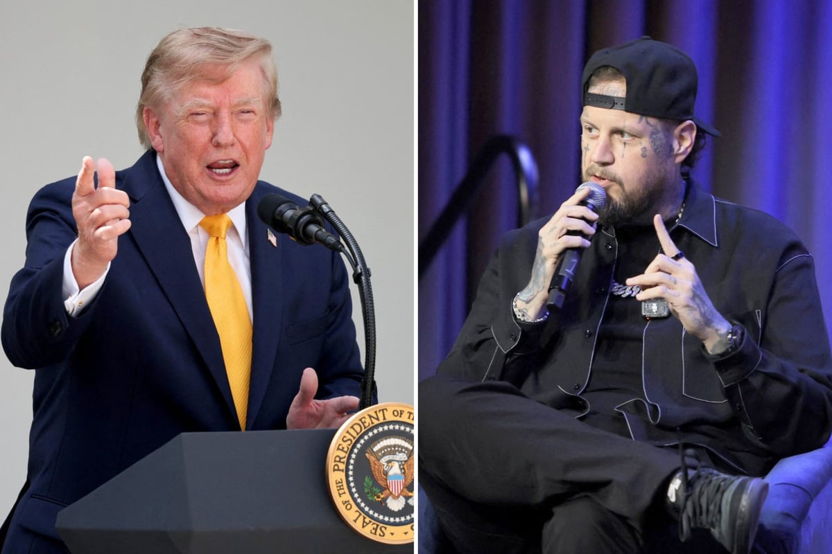 Jelly Roll brutally roasts Trump's weight while guest hosting for Kimmel: "From one fat pig to another!"