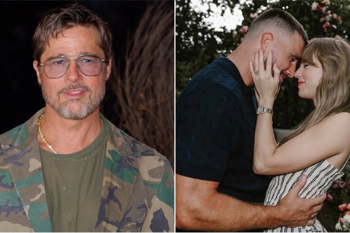 Brad Pitt gushes over Taylor Swift and Travis Kelce's "wedding of the century"