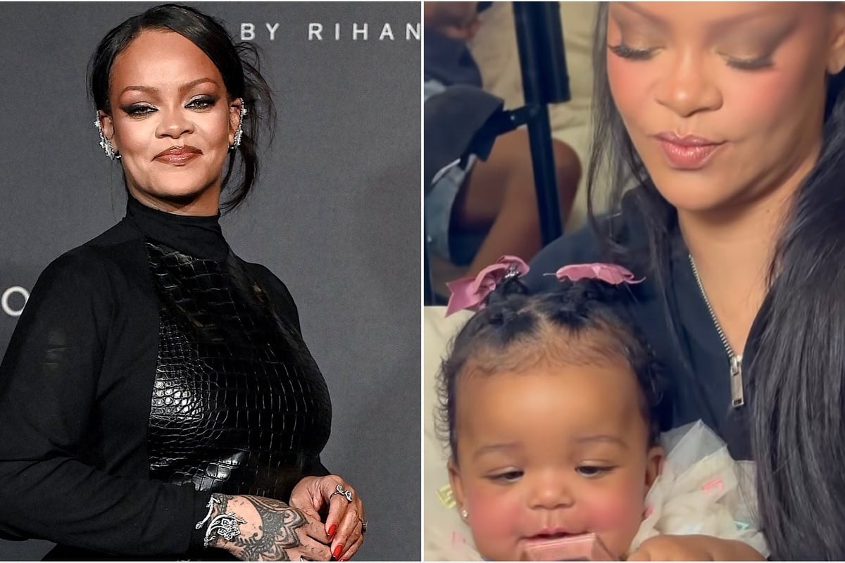 Rihanna shares rare footage of baby girl Rocki: "who let me have a daughter, bro?"