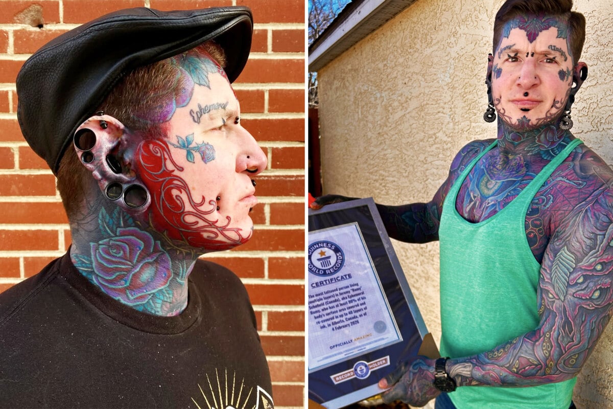 Canada's most tattooed man finally gets massive world record accolade