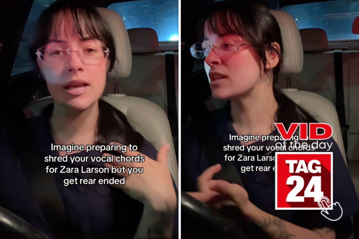 Viral Video of the Day for September 4, 2026: Girl singing in car gets rear-ended mid-video