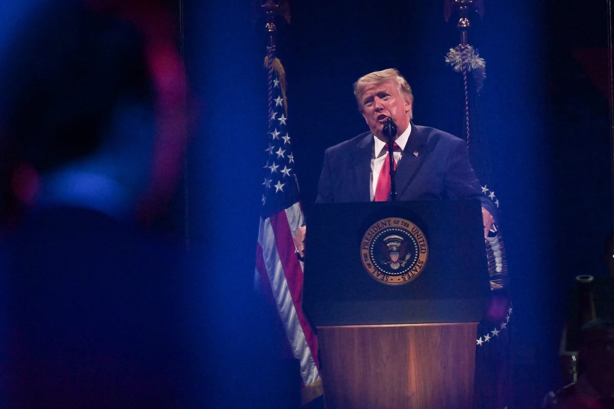 Trump calls US "crowning achievement" of human history, blasts "communists" in 250th anniversary speech