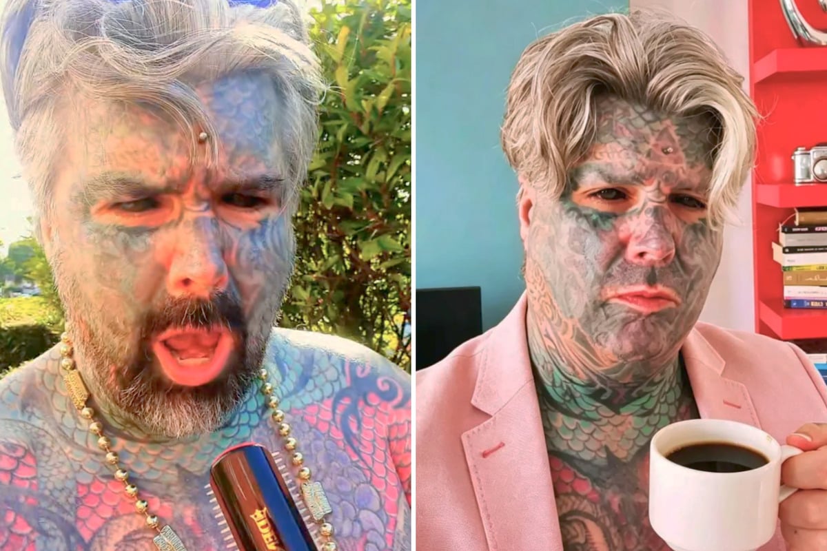 Britain's biggest ink addict says going blind in his tattooed eyes was "a wake-up call"