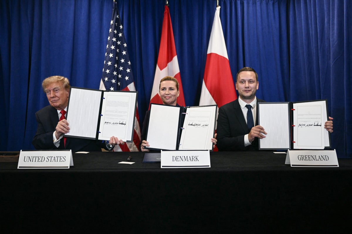 Trump signs landmark security deal allowing US to build two military bases in Greenland