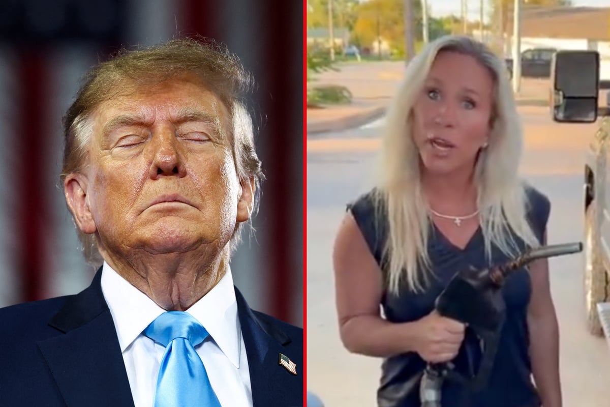 Marjorie Taylor Greene mocks Trump while dropping big bucks on gas: "Tired of this grandpa"