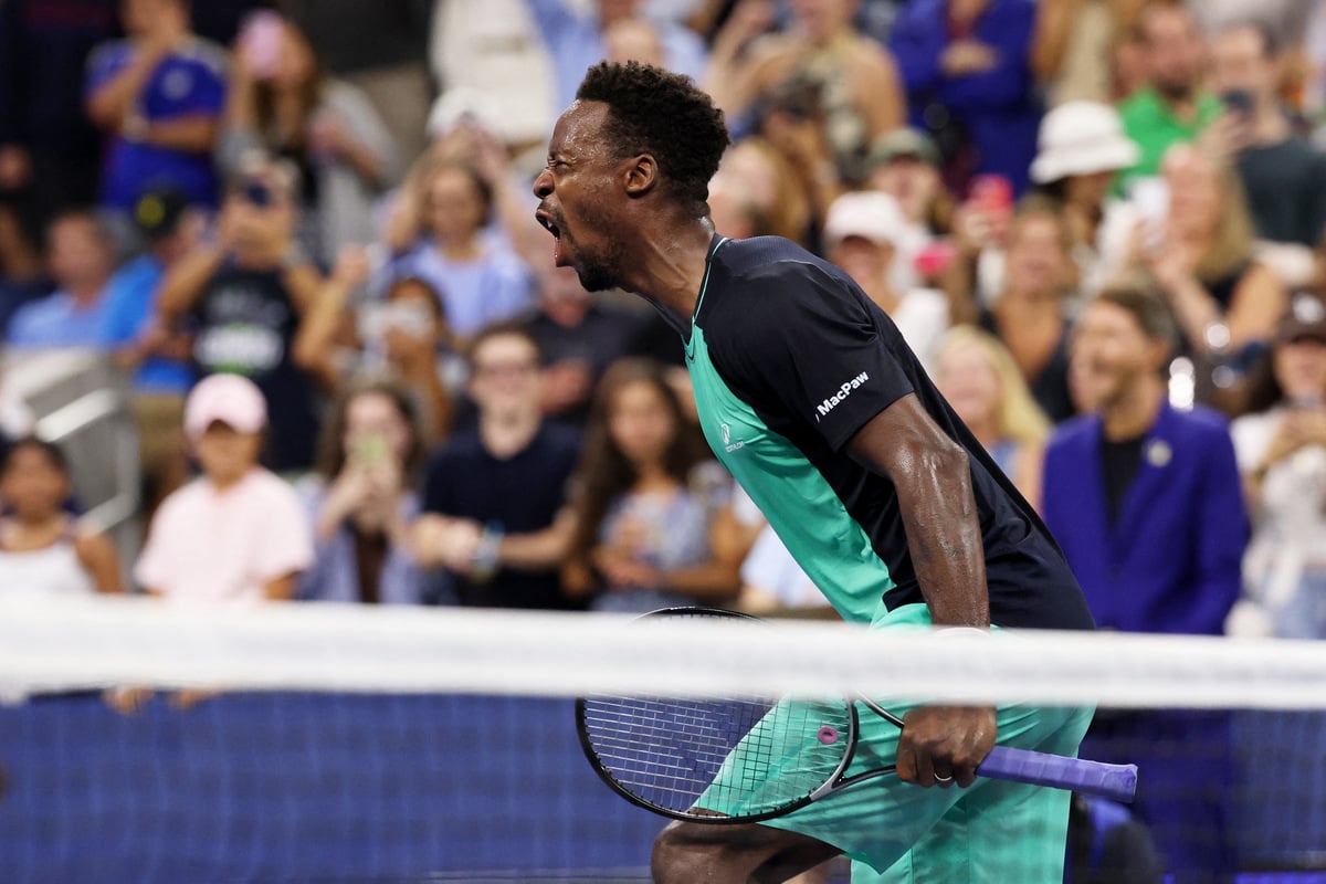 US Open: Gael Monfils celebrates 40th birthday with "electric" win