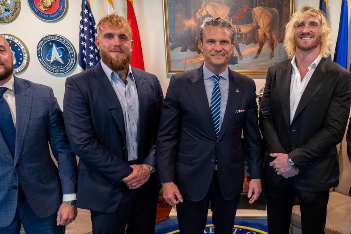 Hegseth brings in the Paul brothers to hype up troops in bizarre Pentagon stunt