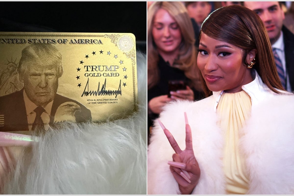 Nicki Minaj causes uproar as she flashes Trump's $1 million immigration "Gold Card"