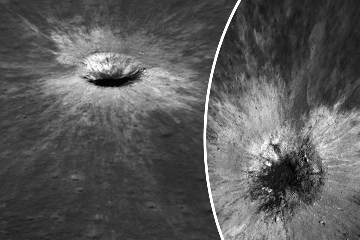 NASA scan reveals rare "once in a century" new moon crater!
