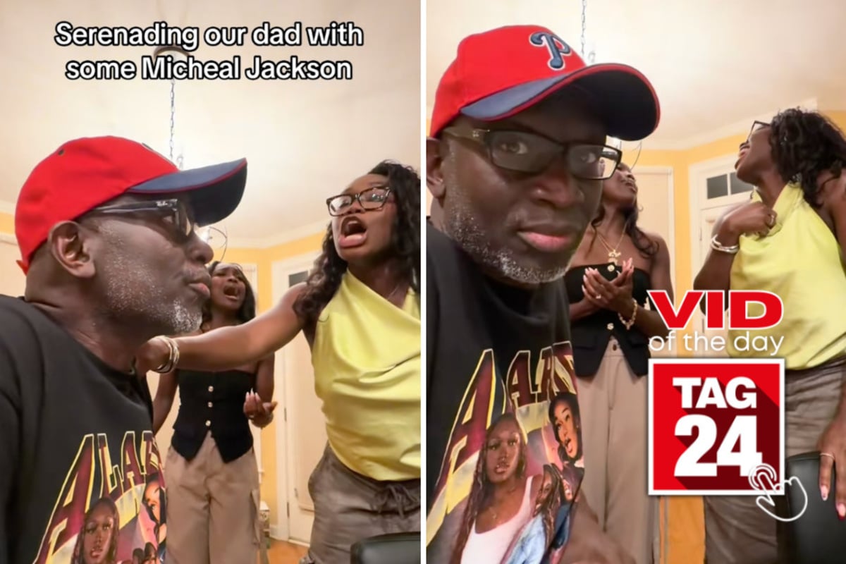 Viral Video of the Day for August 25, 2026: Daughters serenade dad with hilariously over-the-top Michael Jackson performance