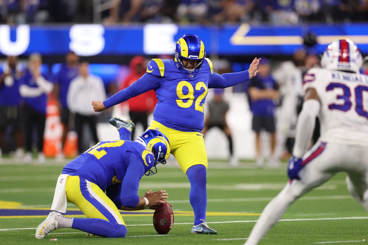 Rams kicker Harrison Mevis axed after misses cost victory over Bills