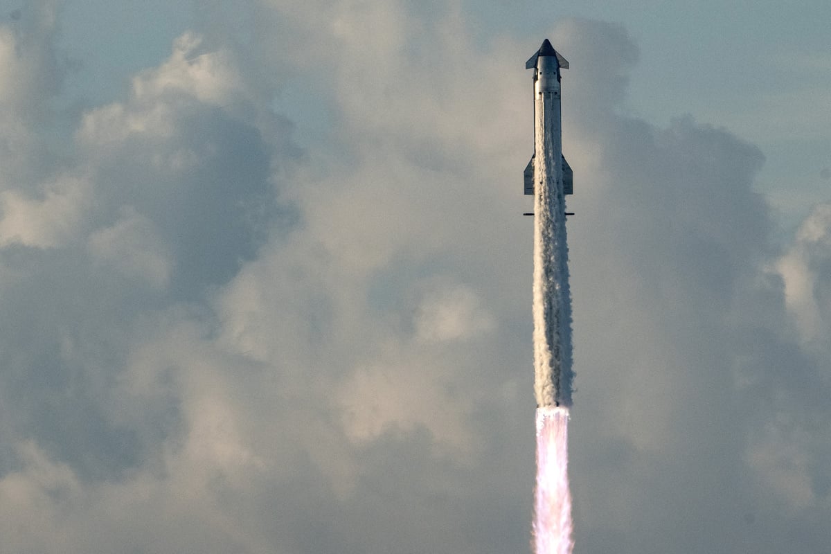 Elon Musk's SpaceX puts Starship megarocket in orbit for first time in closely-watched launch