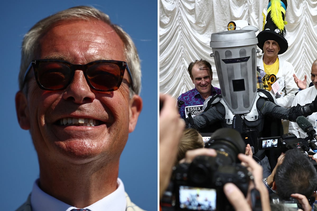 UK far-right leader left with waste on his face as Count Binface claims "moral victory"