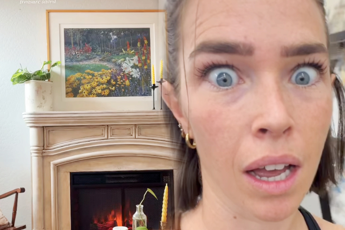 Thrift shopper's pretty painting purchase proves to be worth far more than she realized!