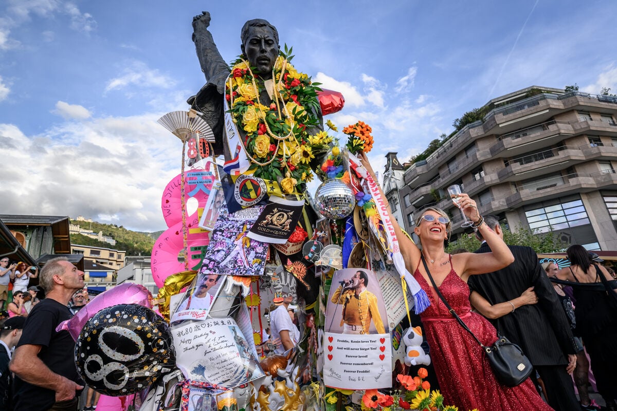 Don't stop them now: Freddie Mercury's 80th birthday draws fans to Switzerland to celebrate