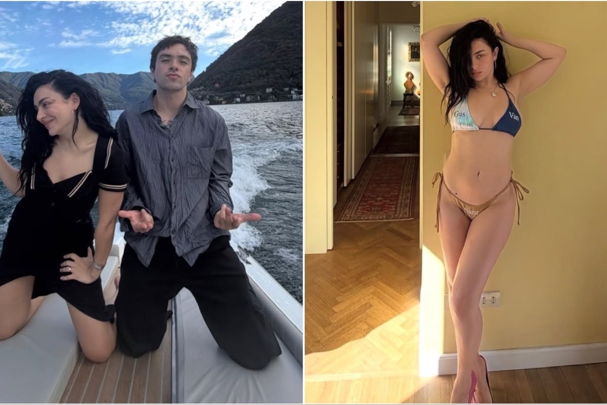 Charli xcx sports teeny tiny bikini in cheeky Lake Como snaps: "A girl on a lake"