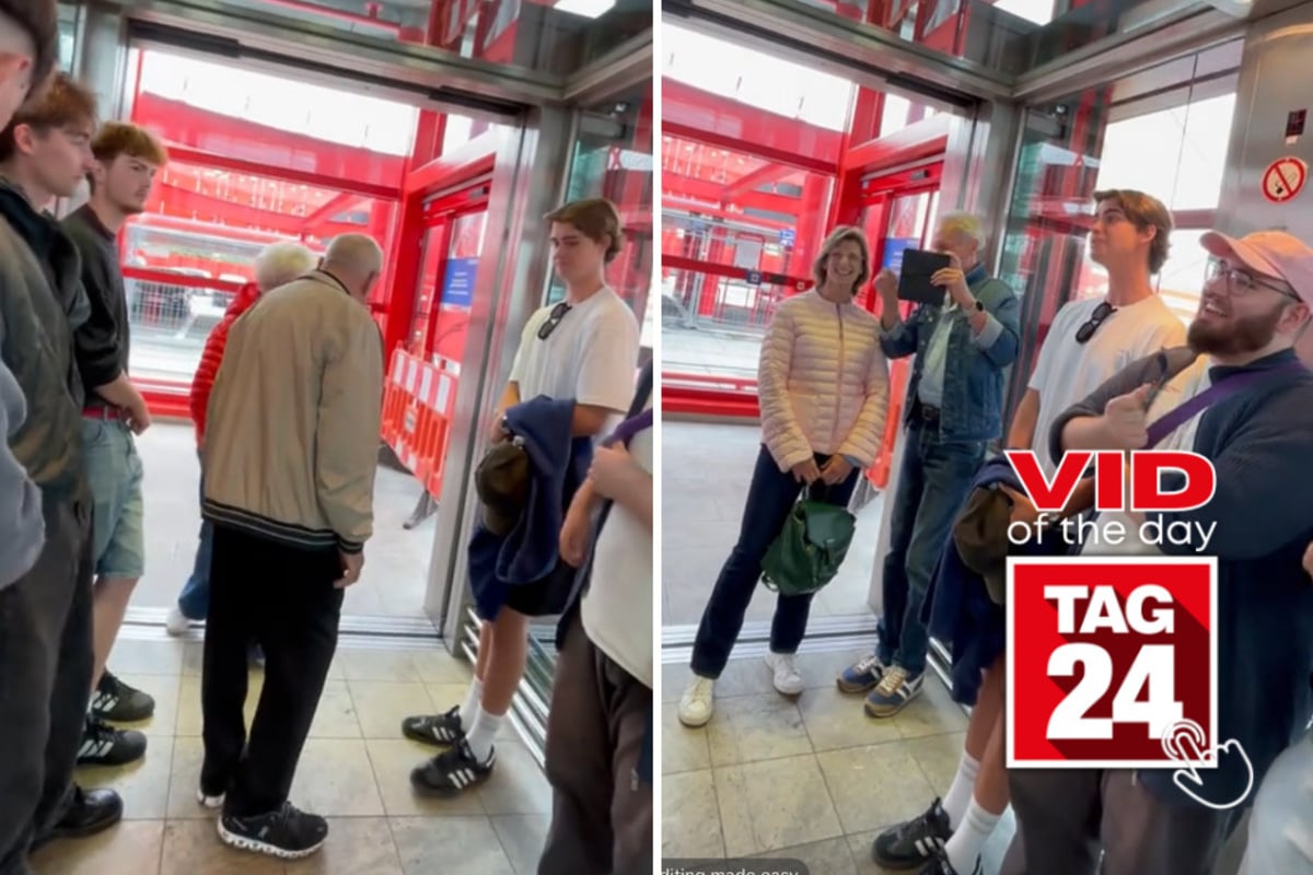 Viral Video of the Day for October 5, 2026: Boys surprise strangers in elevator with incredible doo-wop performance