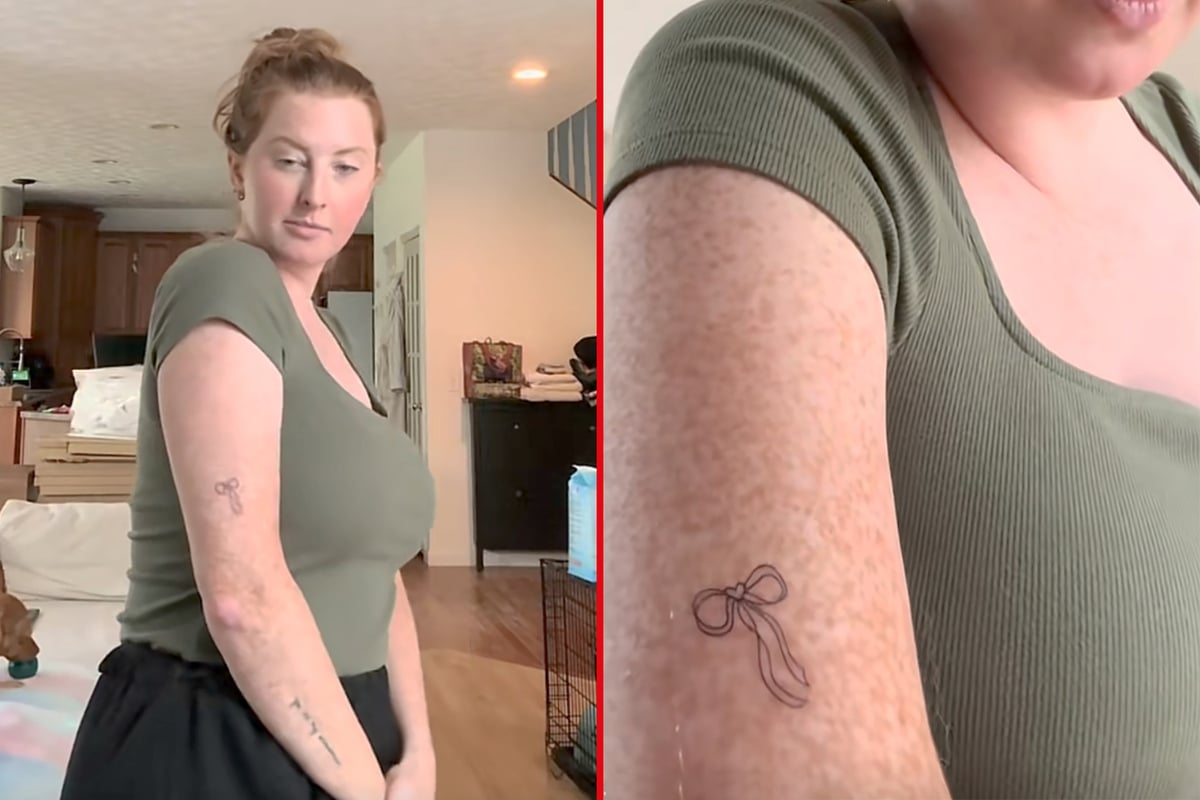 Woman has horrific realization about her new "cute" little tattoo: "Is this as bad as I think it is?"
