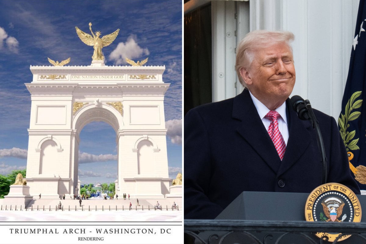 Trump admin files plans to build massive 250-foot triumphal arch in Washington DC
