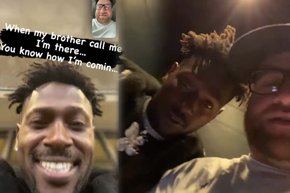 Antonio Brown got a ride out of Metlife Stadium from the infamous personal driver to professional athletes, Danny Chalet.