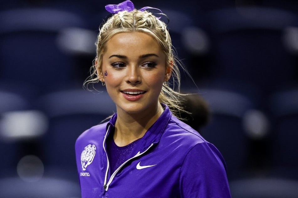 Olivia Dunne is set to help lead LSU past the NCAA semifinals on Thursday against Arkansas, California, and Stanford.