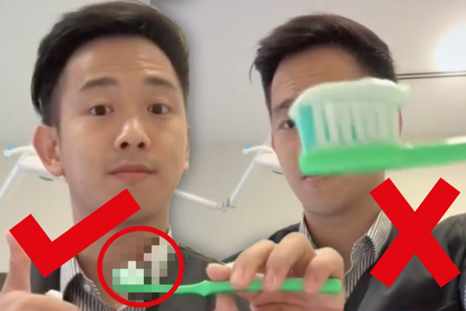 Are you using the right amount of toothpaste? This dentist's TikTok video has the answer